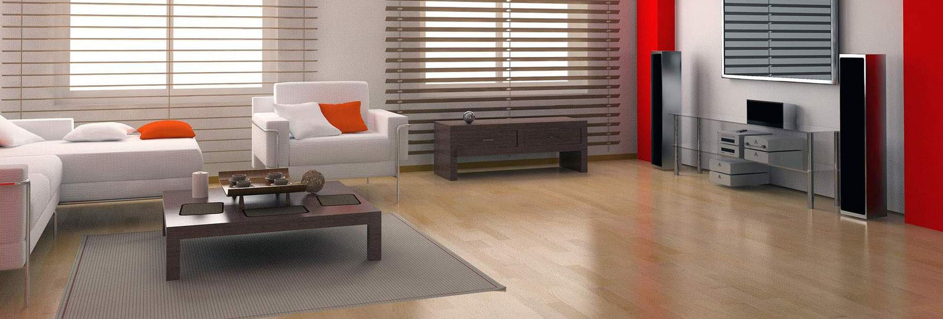 Πατώματα laminate, Μοντέρνα συστήματα σκίασης blinds, roller και κουρτίνας